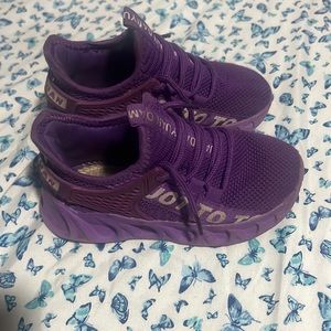 Purple shoes